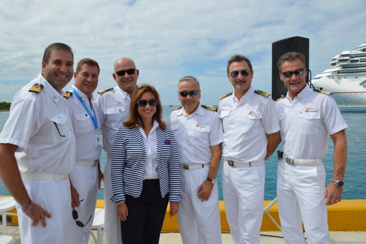 Christine Duffy with Carnival Captains